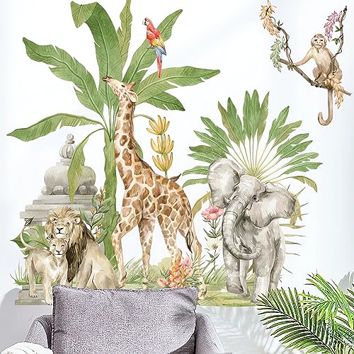 Vinilos decorativos de animales de selva tropical miniatura 3