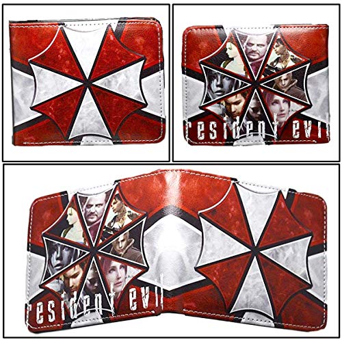 HINSCR Umbrella Corporation Themed Logo PU Leather Wallet Bi-fold Wallet for Men (style A) - Image 3