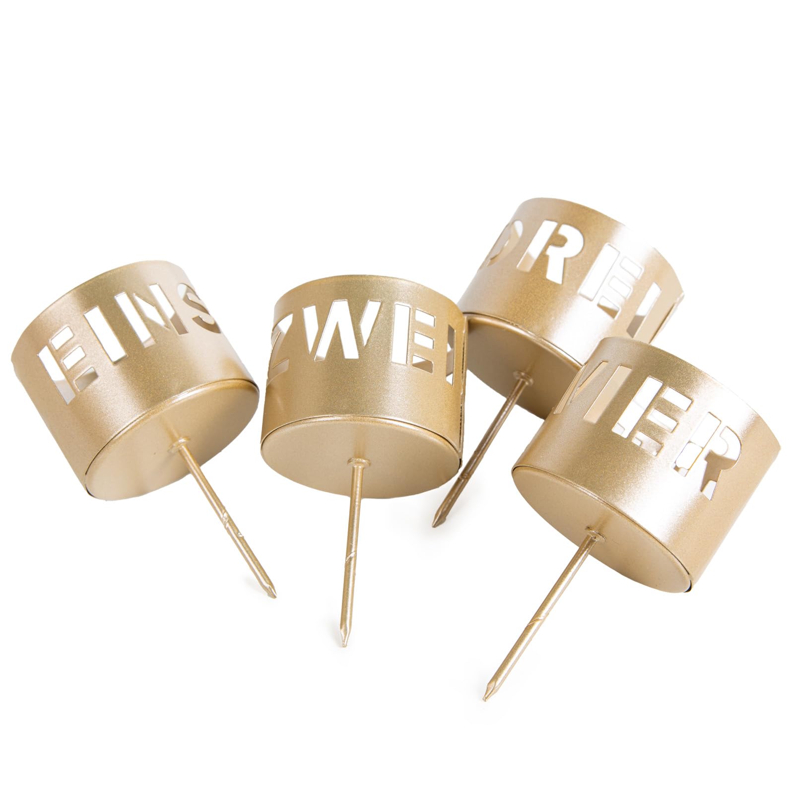 Adventskranz Für Teelichter Aus Holz & Metall – Mit Zahlen 1-4, 40,5 X 19 Cm, Wiederverwendbare Weihnachtsdeko