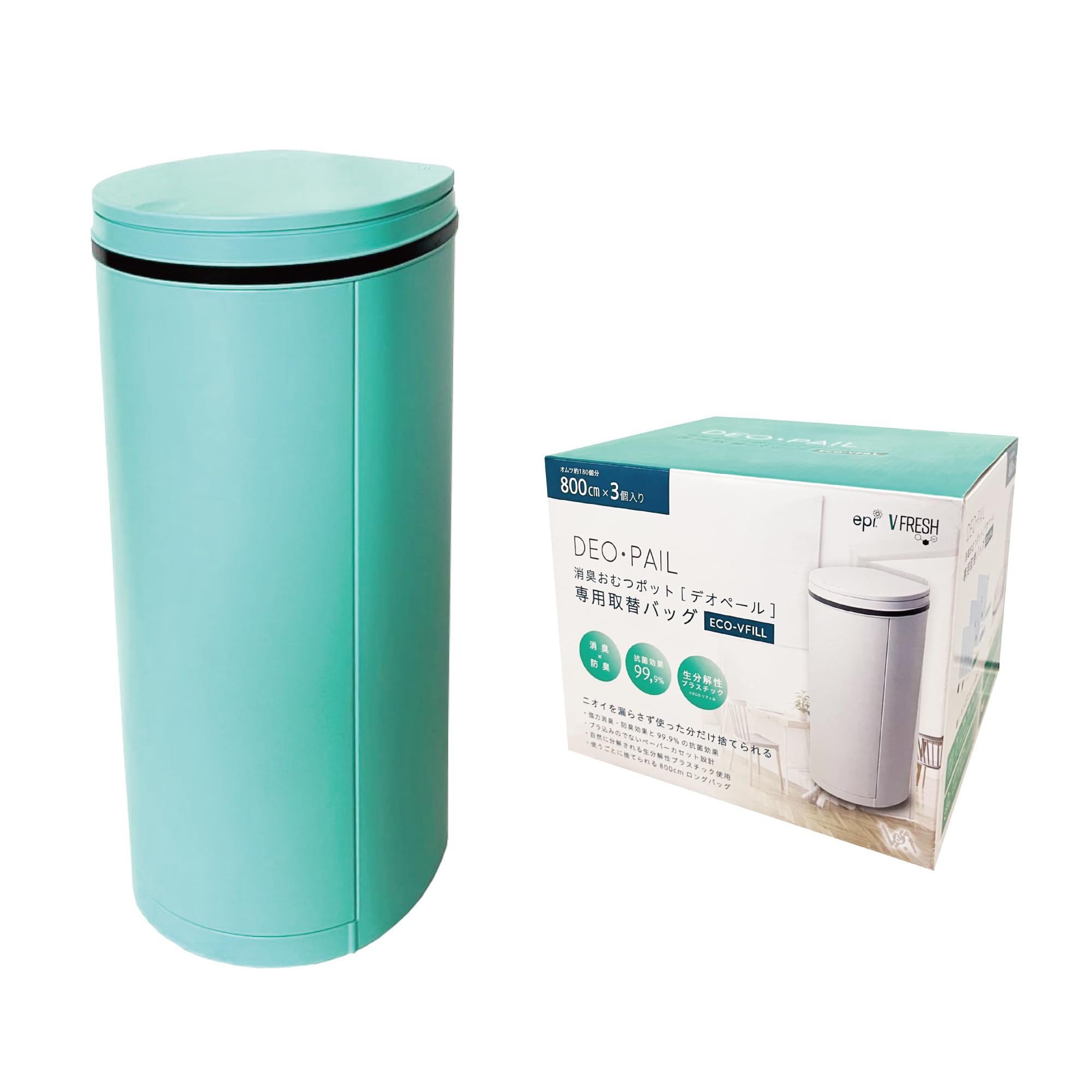 Amazon.co.jp: おむつ処理用ゴミ箱 DEO・PAIL（デオペール） 21L 