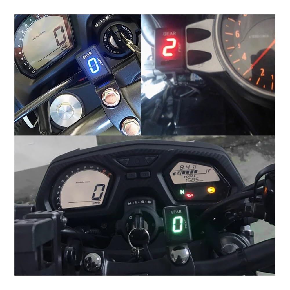 Indicatore di Cambio Marcia per Moto, Elettronica per Moto, indicatore di Marcia Digitale a 1-6 Livelli per Suzuki GSX600F GSX750F per Katana 1998-2006 GSX 600F (Luce Blu)