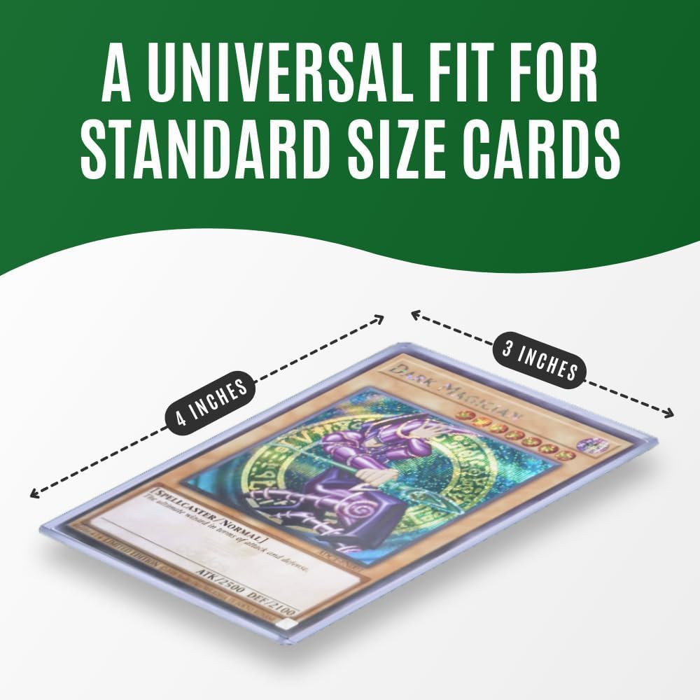 Top-Loader für Karten, 7,6 x 10,2 cm Kartenschutz für den Sammelhandel, schützender Sportkartenhalter, Standardgröße, Penny Soft Sleeves (500 Toploader + 500 Penny Sleeves)