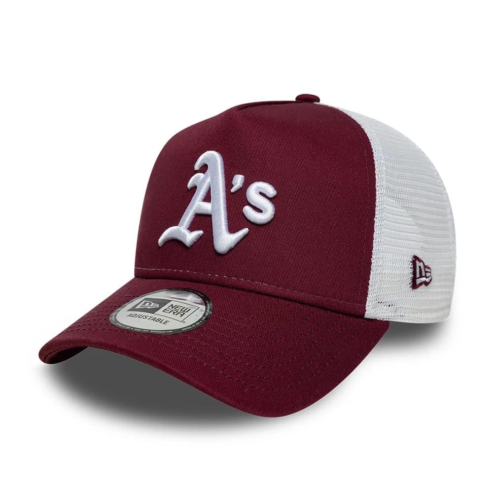 New Era Oakland Athletics League Essential 9Forty A-Frame Trucker Cap Burg — image 1