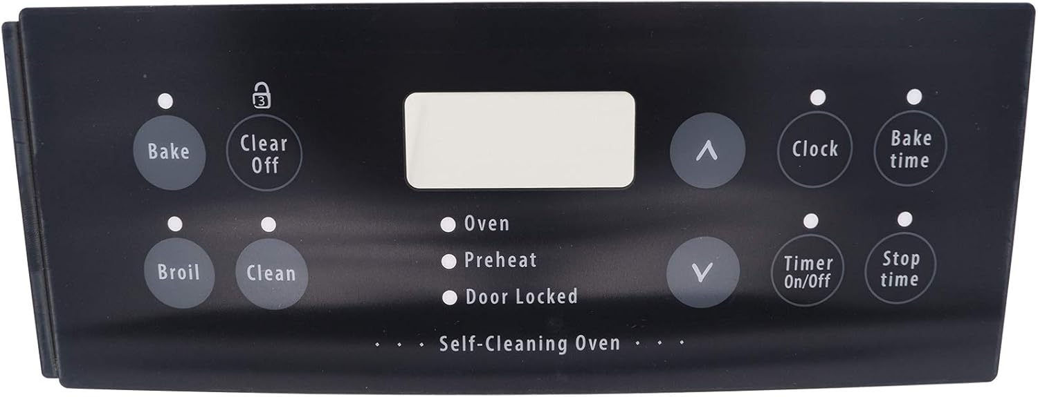 Supplying Demand 316220805 318214502 Range Black Clock Overlay Replacement Model Specific Not Universal