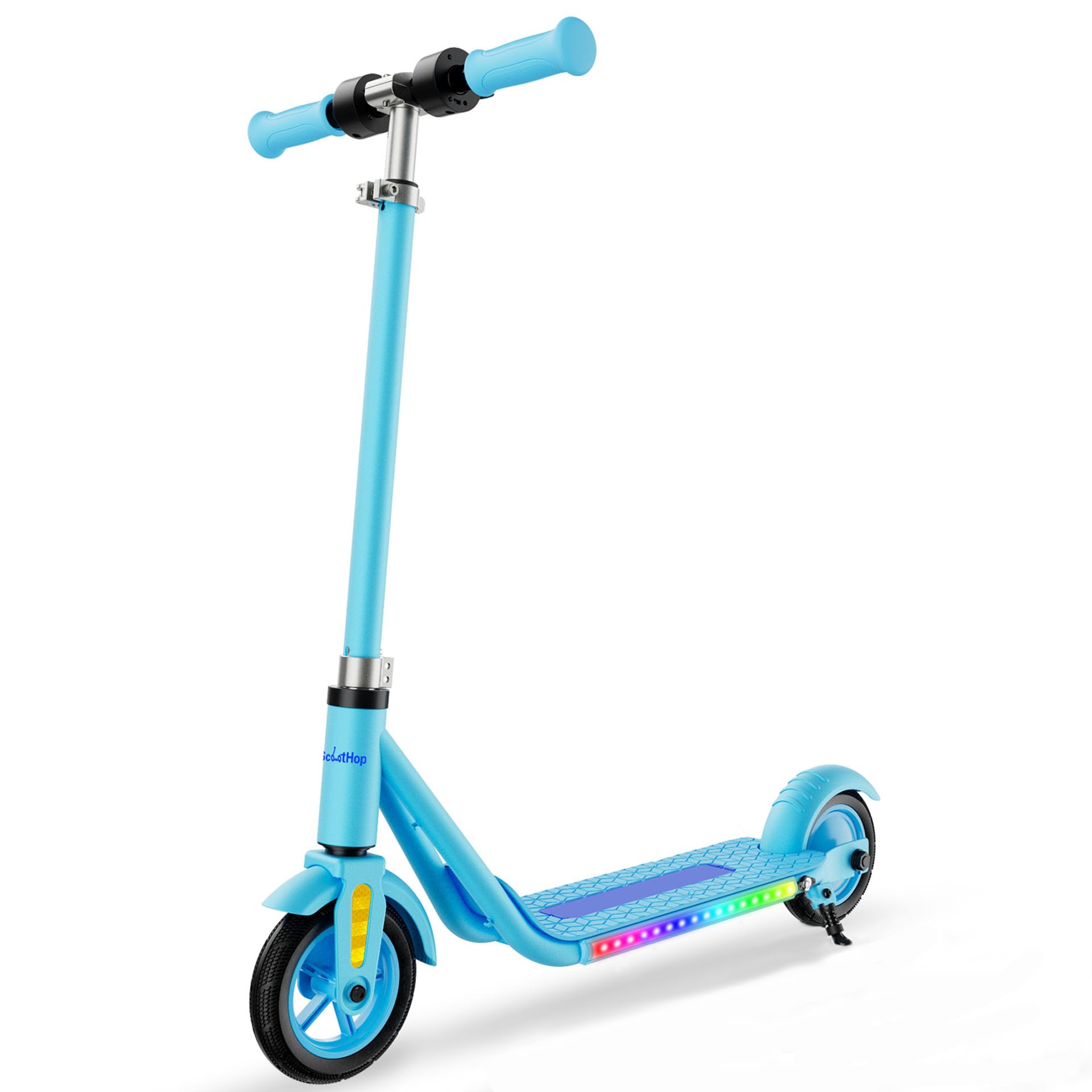 Electric Scooter for Kids Ages 6 Bluetooth Music Speaker 150w Hub Motor Up to 10 mph 60 mins