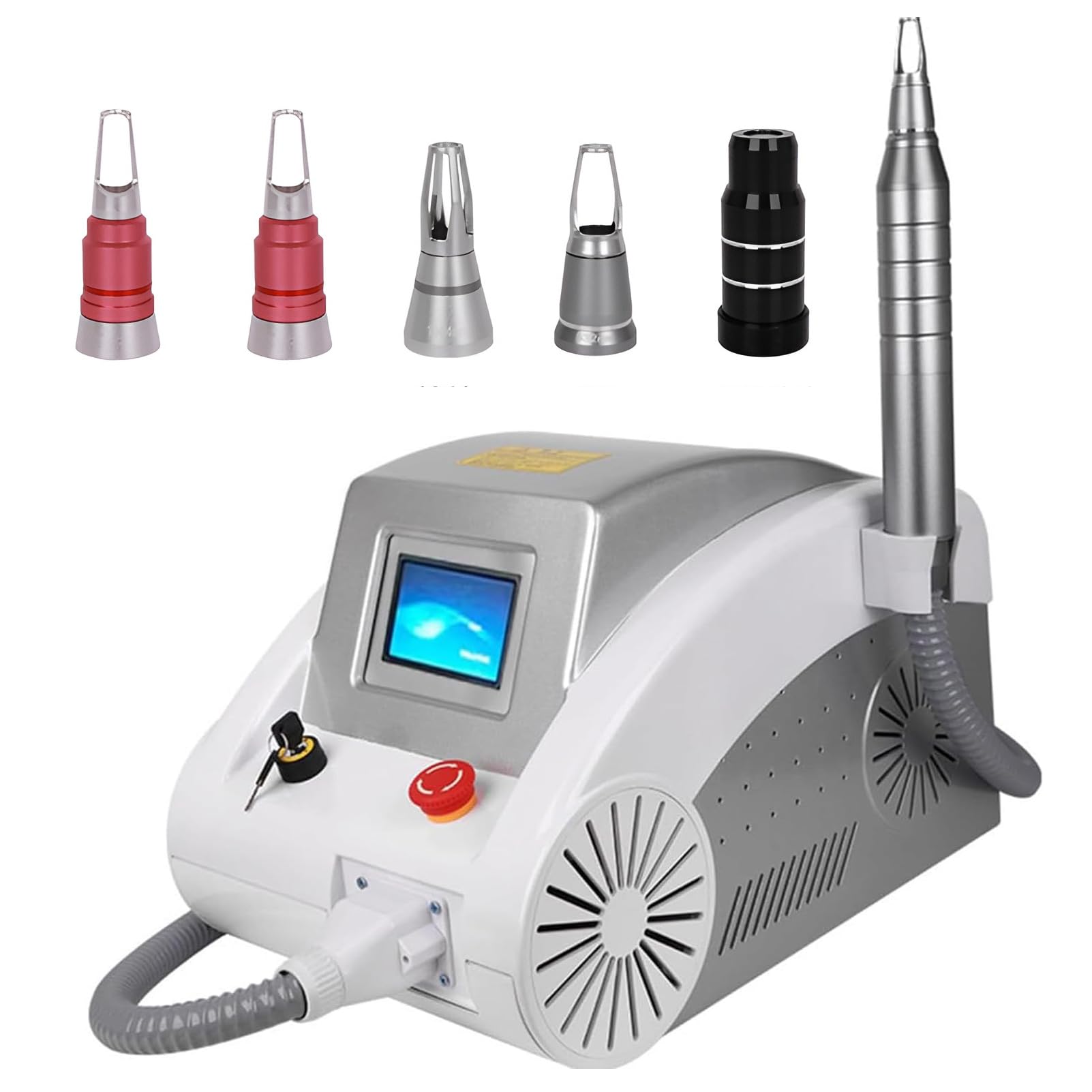 Tattooentfernungsgerät, Pico-Laser-Gerät zur Tattooentfernung, zur Entfernung von Tattoos und Farbflecken an Augenbrauen und Lidstrich 5Probes