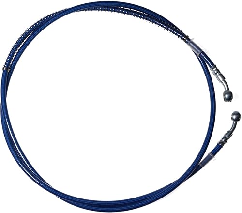 Miniatura 5 de PRO BAT 86" Manguera de línea de manguera de freno hidráulico trenzada para scooter GY6 chino, ATV, Dirt Bike, Go Kart, 10mm extremos Banjo azul
