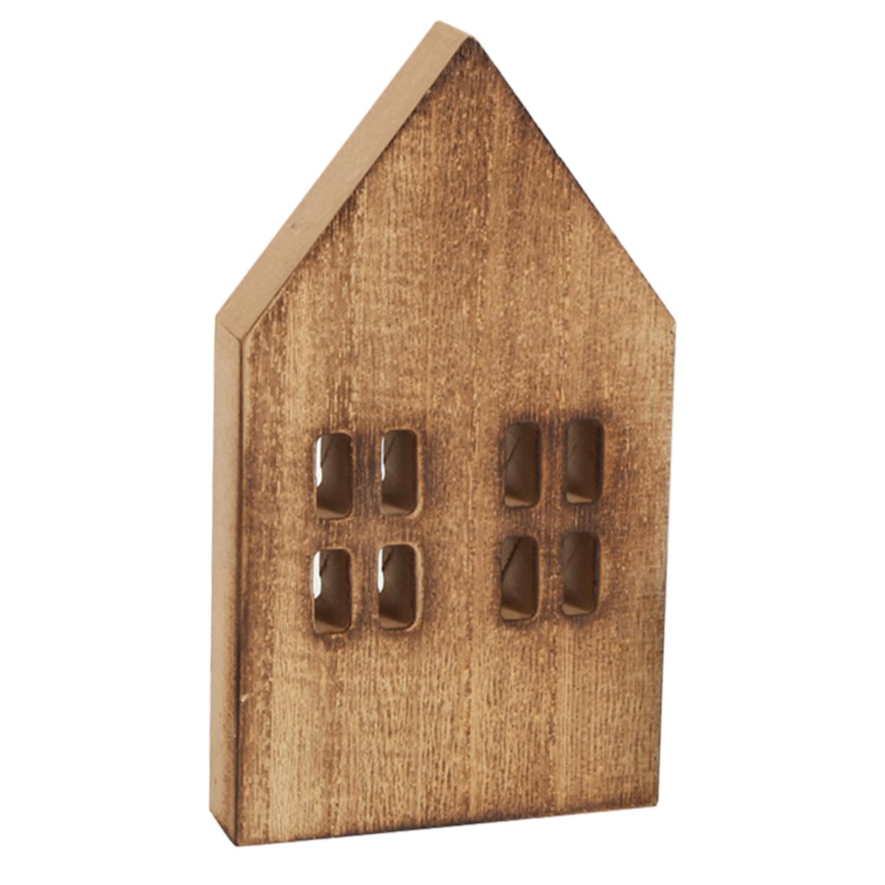 NUOBESTY Christmas Scene Decor Mini House Slice Ornament for Home Table Decor Realistic Design for Festive Atmosphere Lightweight Accessory for Xmas Decoration