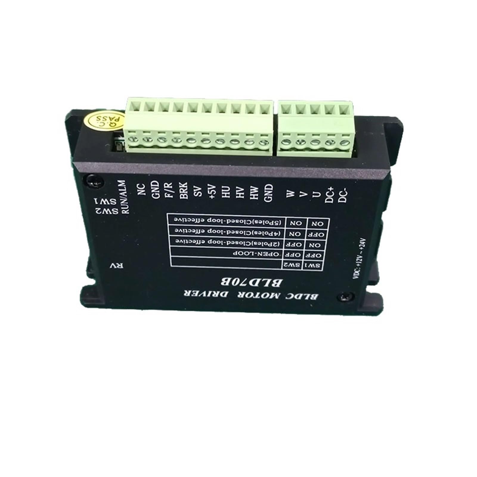 Nhestygbt One Color Bldc Motor Driver 70W 12-24V Brushless Motor Driver Controller Bld-70B
