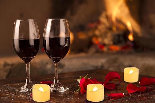 Miniatura 5 de CANDLE IDEA 12 velas de té con temporizador sin llama, 6 horas encendidas y 18 horas apagadas por ciclo, funciona con pilas, velas votivas LED