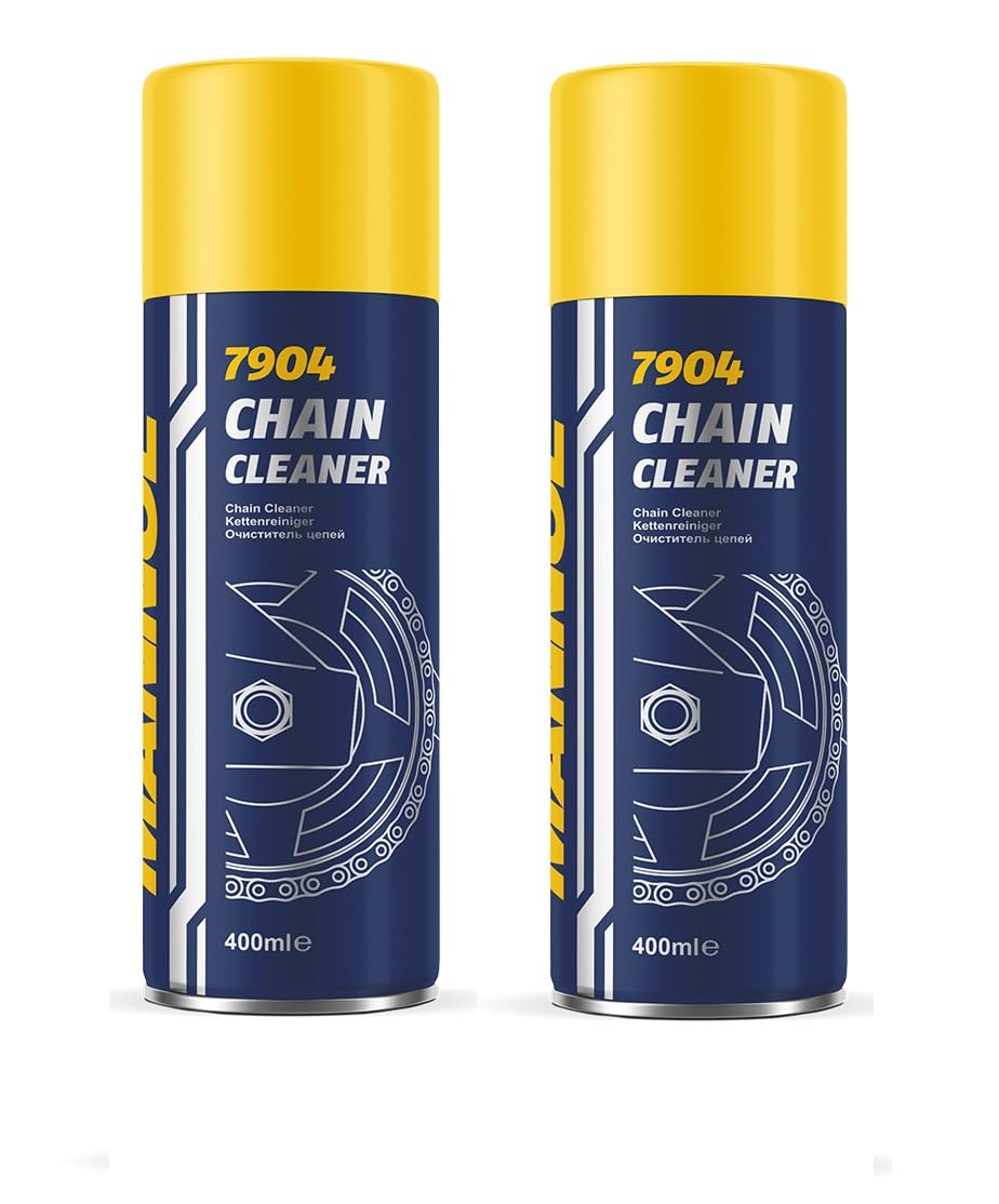 MANNOL HTE - (7904 2 PC Motorcycle Chain Cleaner, 400 ml)