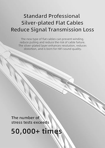 Miniatura 8 de KZ ZEX - Auriculares electrostáticos + 1 auricular dinámico con cables desmontables adecuados para ingeniero de audio, músico (oro rosa, sin