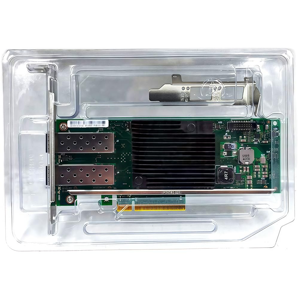 Carte réseau SFP+ 10GbE compatible avec carte Ethernet PCIe X710-DA2, 2 ports SFP+ (10GBASE-SR/LR, DAC/AOC), PCIe 3.0, SR-IOV VXLAN/GENEVE NVGRE, Jumbo Frames, PXE iSCSI, adaptateur réseau PCI