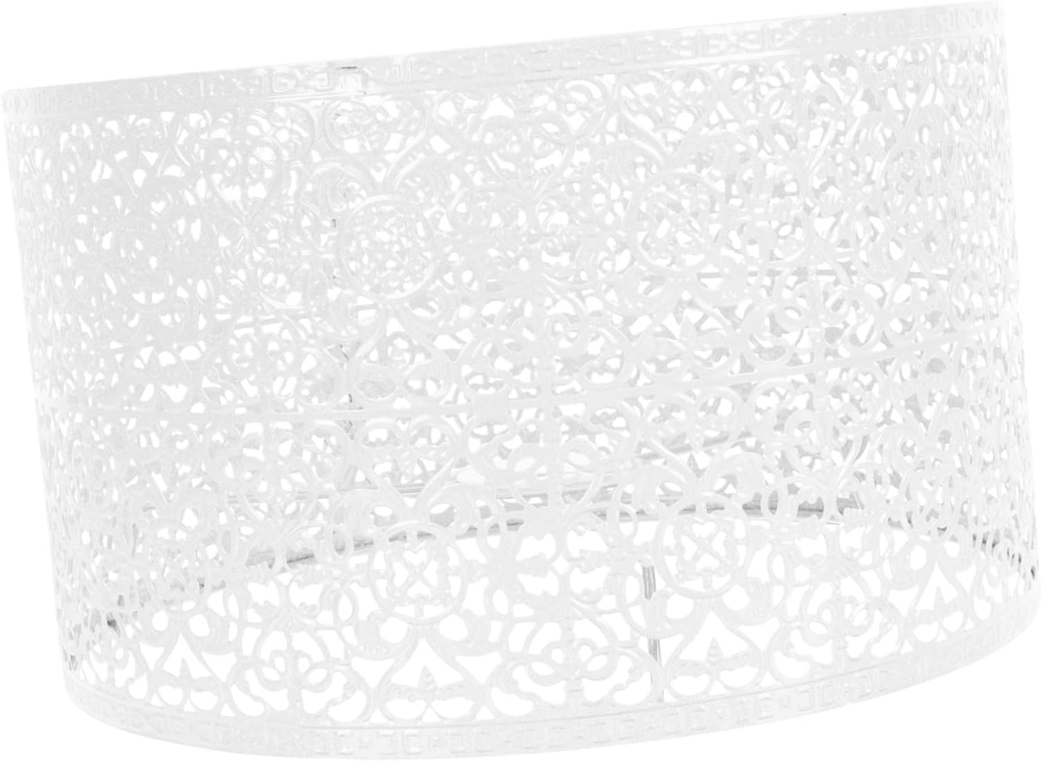 Mikikit 1pc Hollow Lampshade Chic Carved Design Table Light Shade for Home Compatible Stylish and Eye-caring Lighting