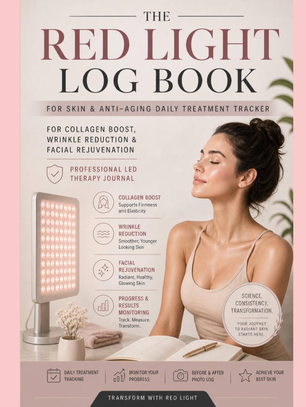 Red Light Log Book: for Skin & Anti-Aging Daily Treatment Tracker for Collagen Boost, Wrinkle Reduction & Facial Rejuvenation Professional LED Therapy Journal | Progress & Results Monitoring