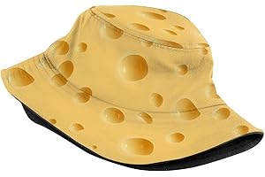 UV Sun Protection Embroidery Cheeseburger Fisherman Bucket Hat Foldable for Fishing Outdoor Travel