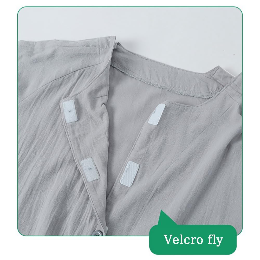 Ropa para El Cuidado del Paciente Postrado En Cama, Pantalones para Pacientes con Hebilla De Tela, Fáciles De Usar Y Quitar, Traje para Discapacitados, Asistente De Enfermería Hospitalaria