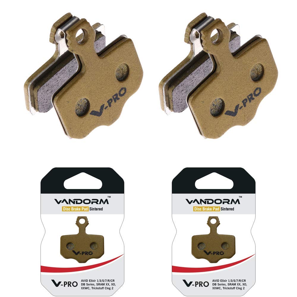 Vandorm 2 PAIRS Avid Elixir, SRAM XX, Trickstuff, V-PRO SINTERED COMPOUND Disc Brake Pads