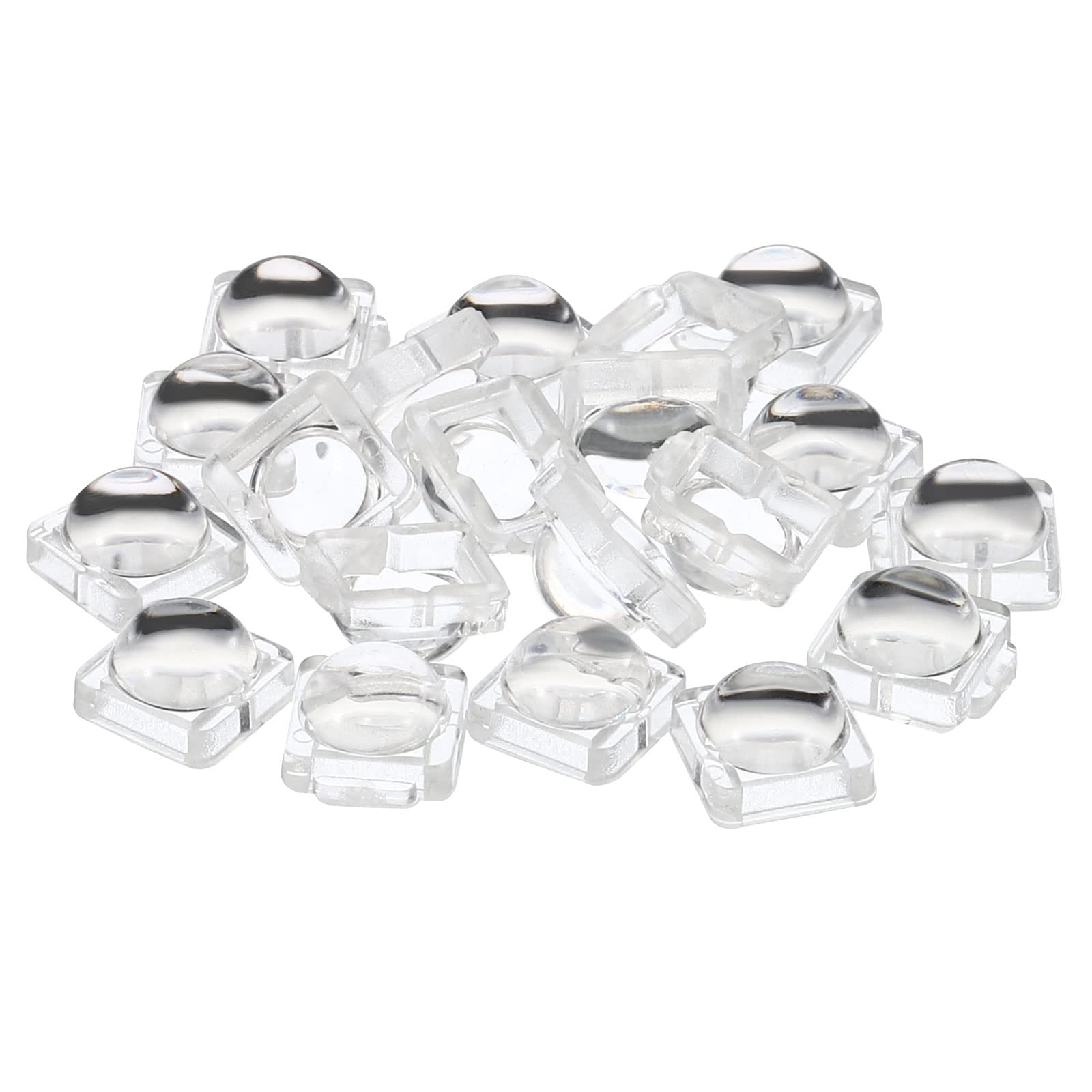 PATIKIL LED Convesso Lente, 20pz 60 Gradi Fascio Angolo Acrilico LED Ottico Convesso Condensatore Obiettivo per 5050 LED Striscia Lampada Perline