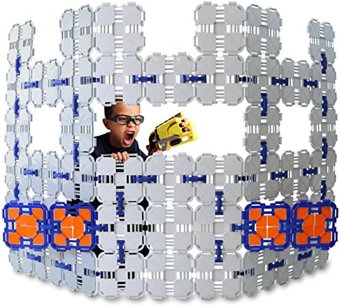 Blaster Boards - 2 Pack | Kids Fort Building Kit for Nerf Wars & Creative Play | 92 Piece Set