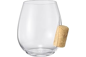 Corked Stemless Wine Glasses: where cork & crystal unite