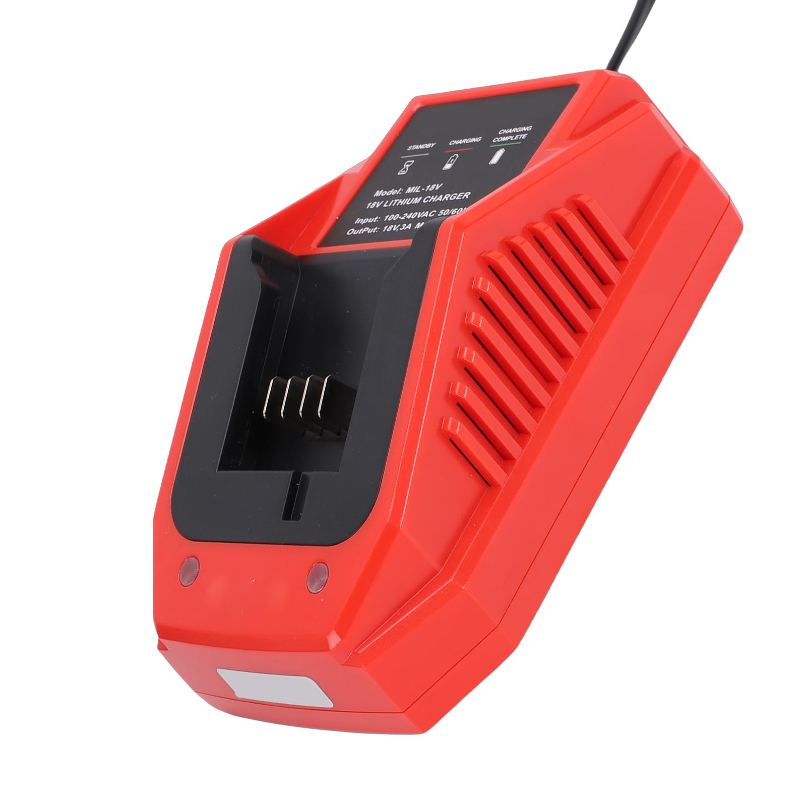 ViaGasaFamido Caricabatterie per Utensili Elettrici, Alimentatore di | Materiale ABS Ignifugo, Protegge da Sovraccarico, Cortocircuiti e Surriscaldamento, Compatibile con 48-11-1828 e 48-11-15