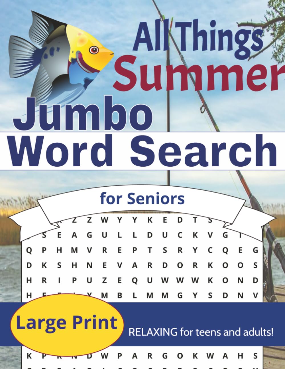 Jumbo Word Search for Seniors: All Things Summer - Large Print, includes SOLUTIONS, Relaxing for teens, adults and seniors (Large Print Word Search for Adults and Seniors)