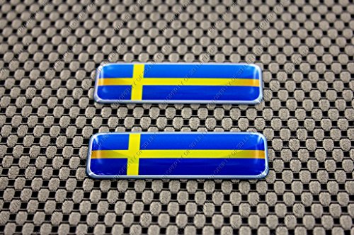 Svezia bandiera 3D Decal Sticker set