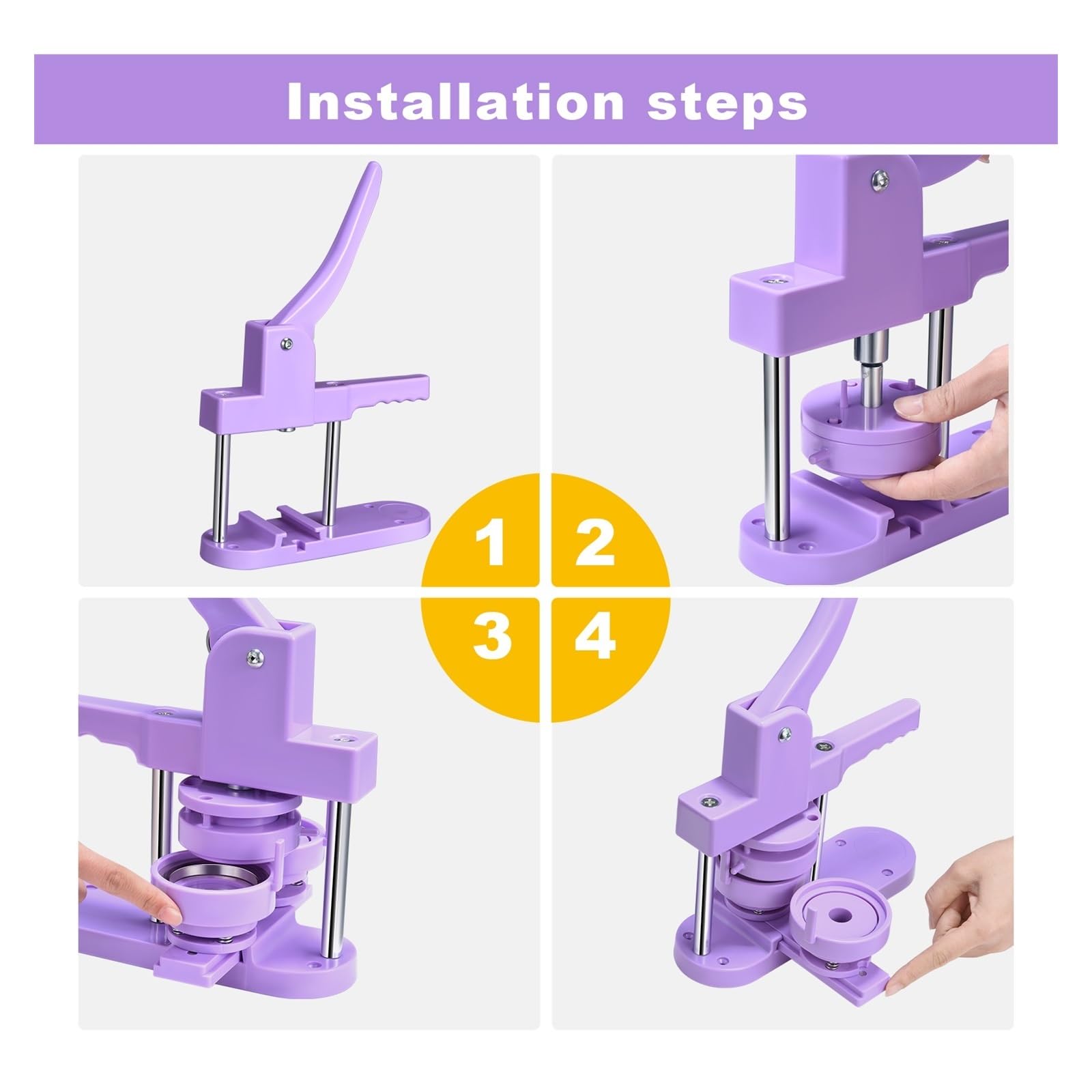 Zestaw do robienia odznak, Maszyna do produkcji guzików odznakowych 25mm-58mm DIY Pin Button Maker odznaka dziurkacz prasa maszyna, z guzikiem znaczków(32mm)