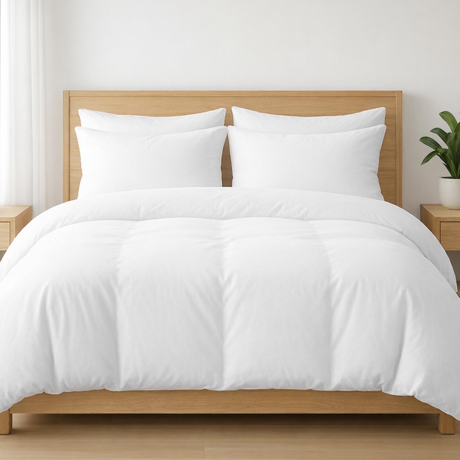 Microfiber No Pattern Duvet Cover Set
