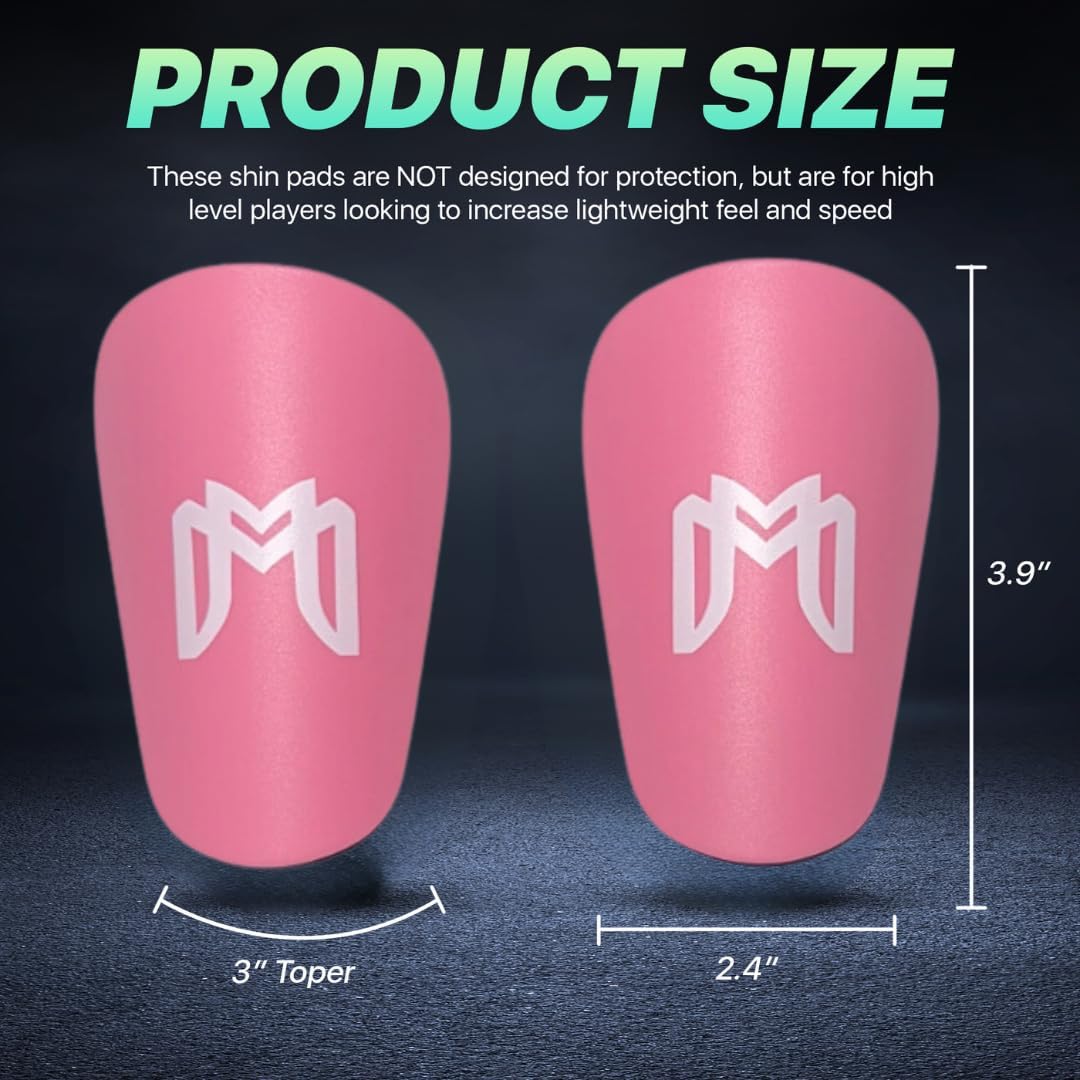 MediCaptain Pre Cut Soccer Sleeve + Mini Shin Guard Bundle Pack (Pink)