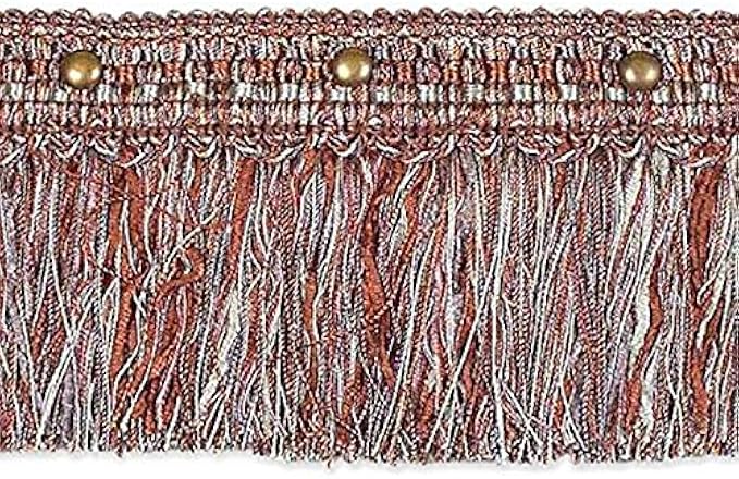 Trims by the Yard Eleanor Chenille Fringe Blue Multi| (20 Yard Cut) Trim, 20 yd