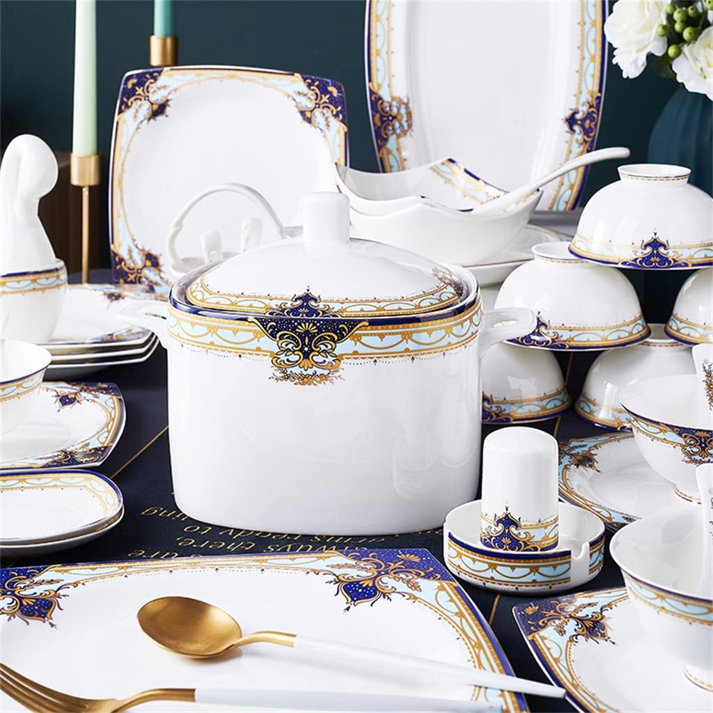 Zestawy stołowe, Ceramiczna zastawa stołowa, Europejska zastawa stołowa, Ceramiczny zestaw misek i talerzy