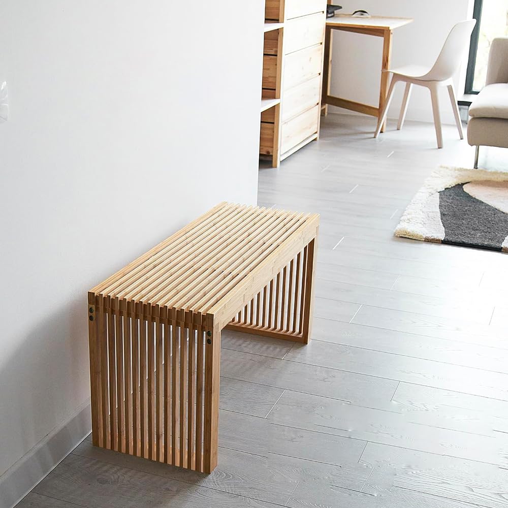 竹製ダイニング 玄関ベンチ90x43x33cm Amazon.co.jp: APRTAT 竹製ベンチ ダイニングベンチ 天然竹材