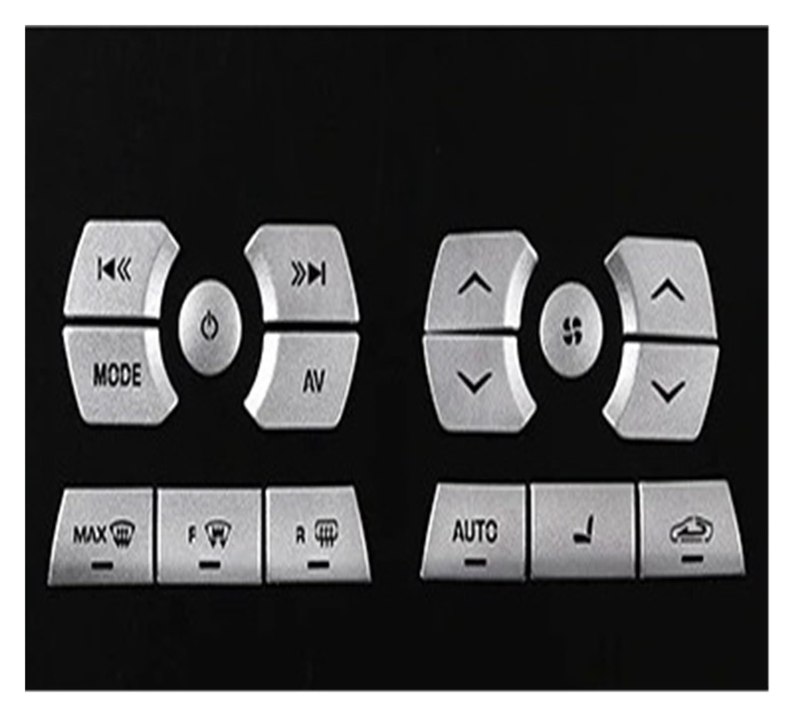 Car Accessory for Jaguar XF XJ 2010-2019 Car Interior Central Control Shift Panel Button Decoration Sticker Modification Accessories Interior Mouldings(Style B 2012-2015)
