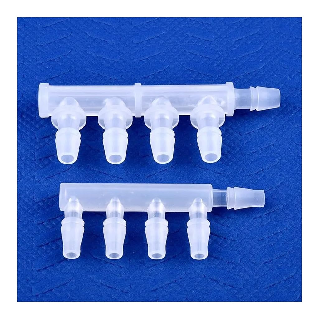 5-Wege-Anschluss, Gleicher Durchmesser, for Aquarium, Tank, Luftpumpe, Schlauchverbindung, for Gartenbewässerung, Wasserrohr, Pagodenverbindungen, 50 Stück(3.9mm)