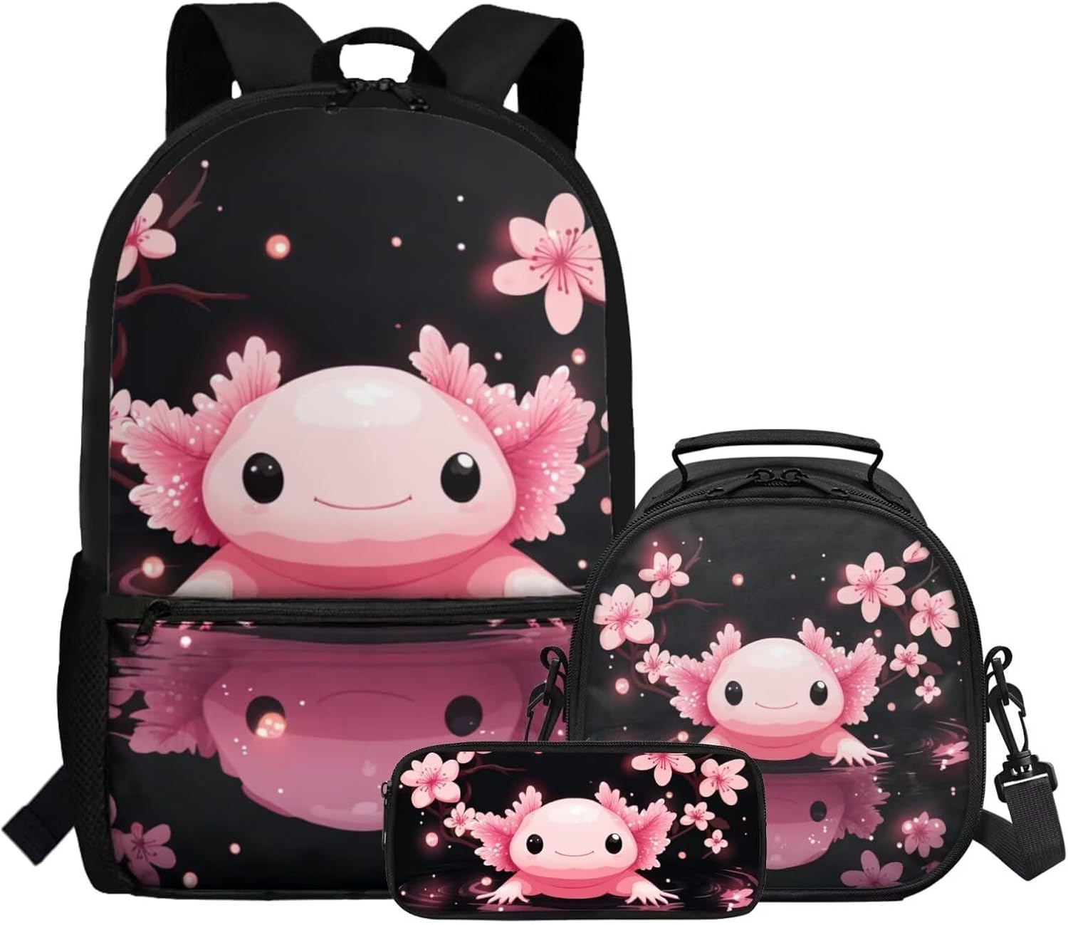 3 In 1 Girls Backpack with Lunch Box and Pencil Box Set for Elementary School Bag with Padded Back to Gifts 3 In 1 Girls Backpack with Lunch Box and Pencil Box Set for Elementary School Bag with Padded Back to Gifts