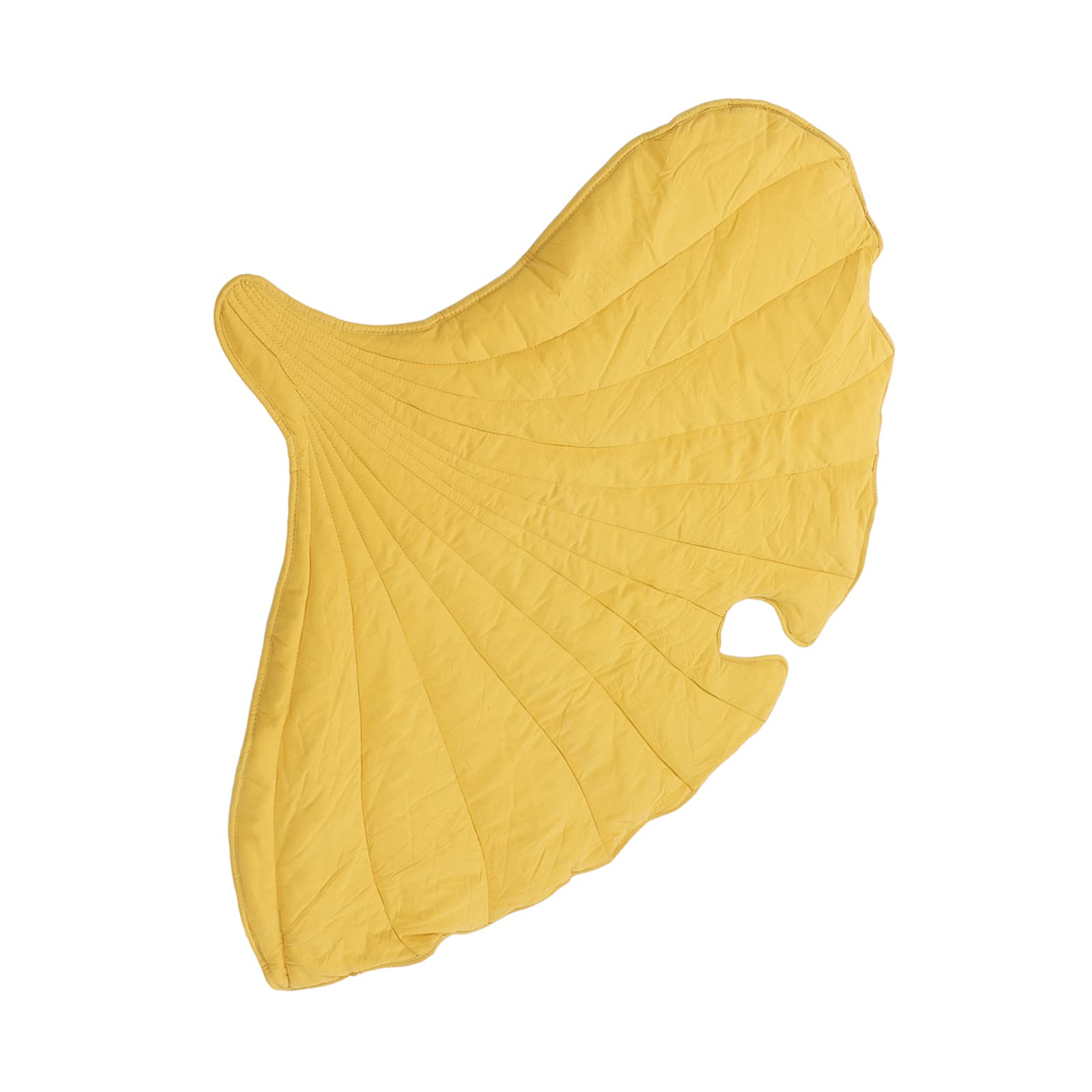 Leaf Nursery Rug, Shaped Multipurpose Soft Comfortable Special Rug, Washable for Playmats & Floor Gyms Baby Crawling Mat Home Childrens Room Decoration Bedroom Play Yellow (Yellow)