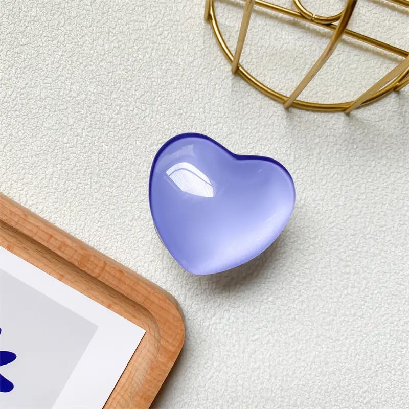 Griptok support de téléphone cœur violet en résine et ABS brillant (GT-003)
