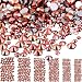 Bememo 3456 Pieces Nail Crystals AB Nail Art Rhinestones Round Beads Flatback Glass Charms Gems Stones, 6 Sizes for Nails Decoration Makeup Clothes Shoes (Rose Gold, Mixed SS4 5 6 8 10 12)