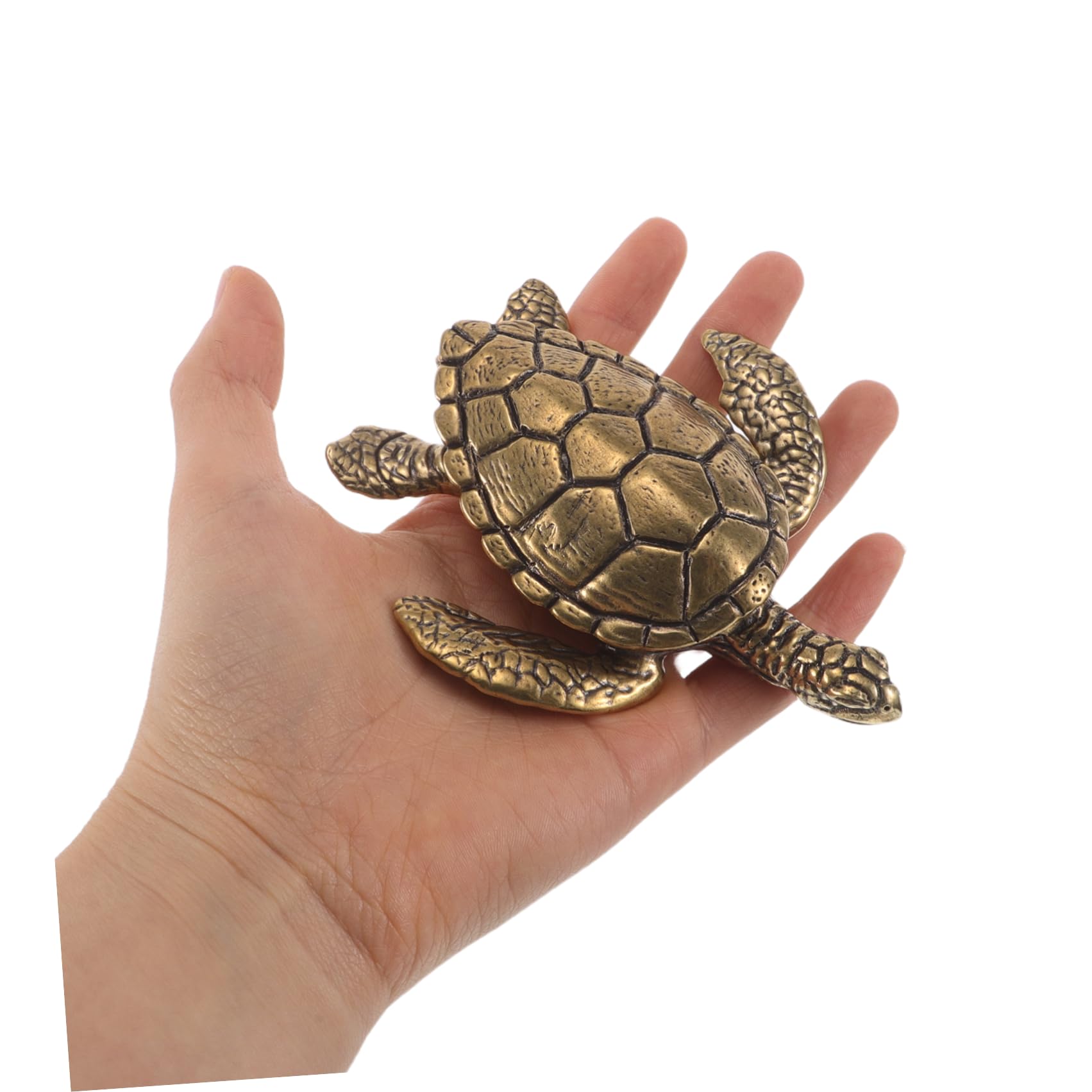 Gatuida Joyero de Tortuga de Latón Dorado Estilo Vintage para Joyas