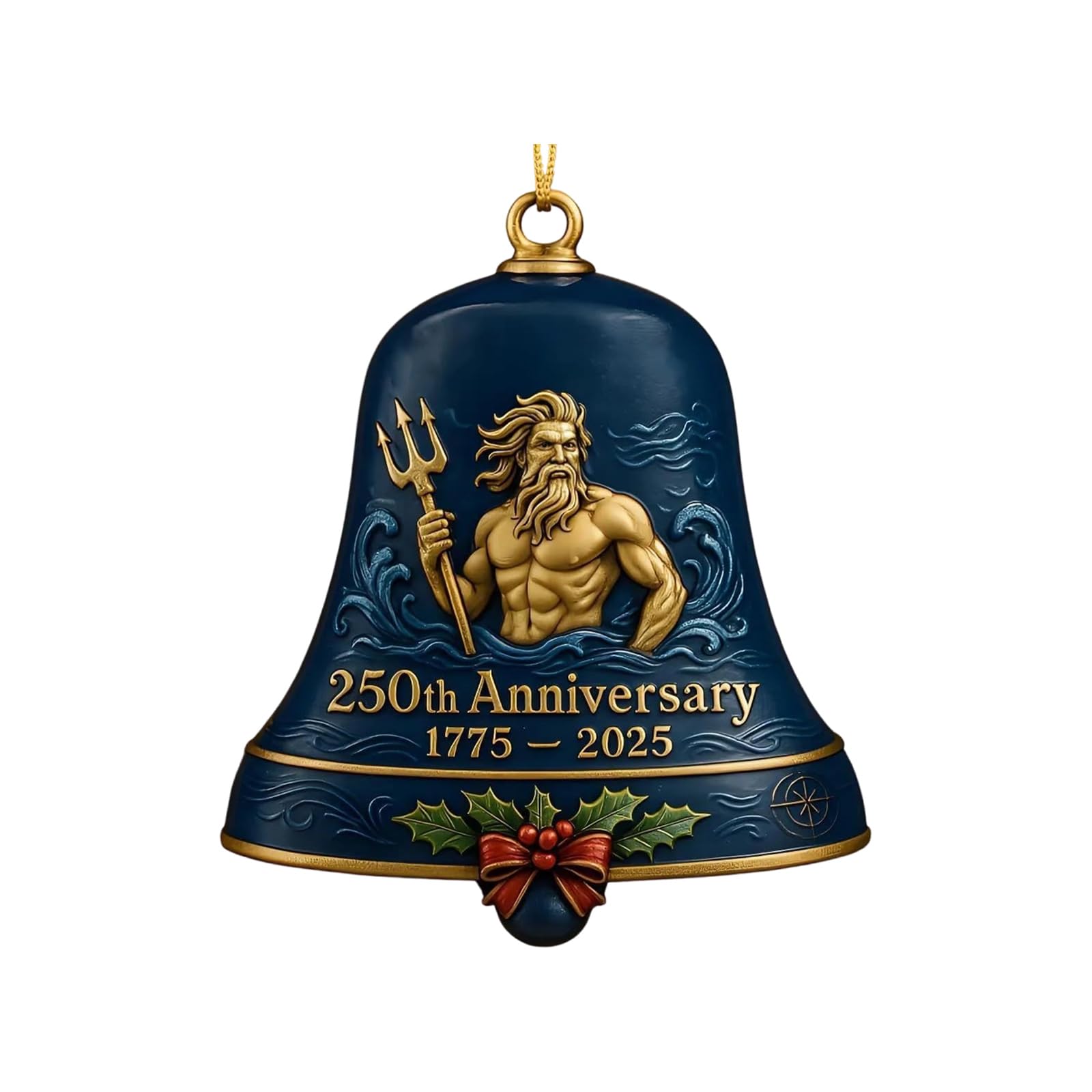 250th Anniversary Commemorative Doorbell States 250th Anniversary Bells Ornament, Christmas Hanging Decor Christmas