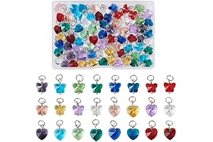 Cheriswelry Crystal Charms for Bracelets