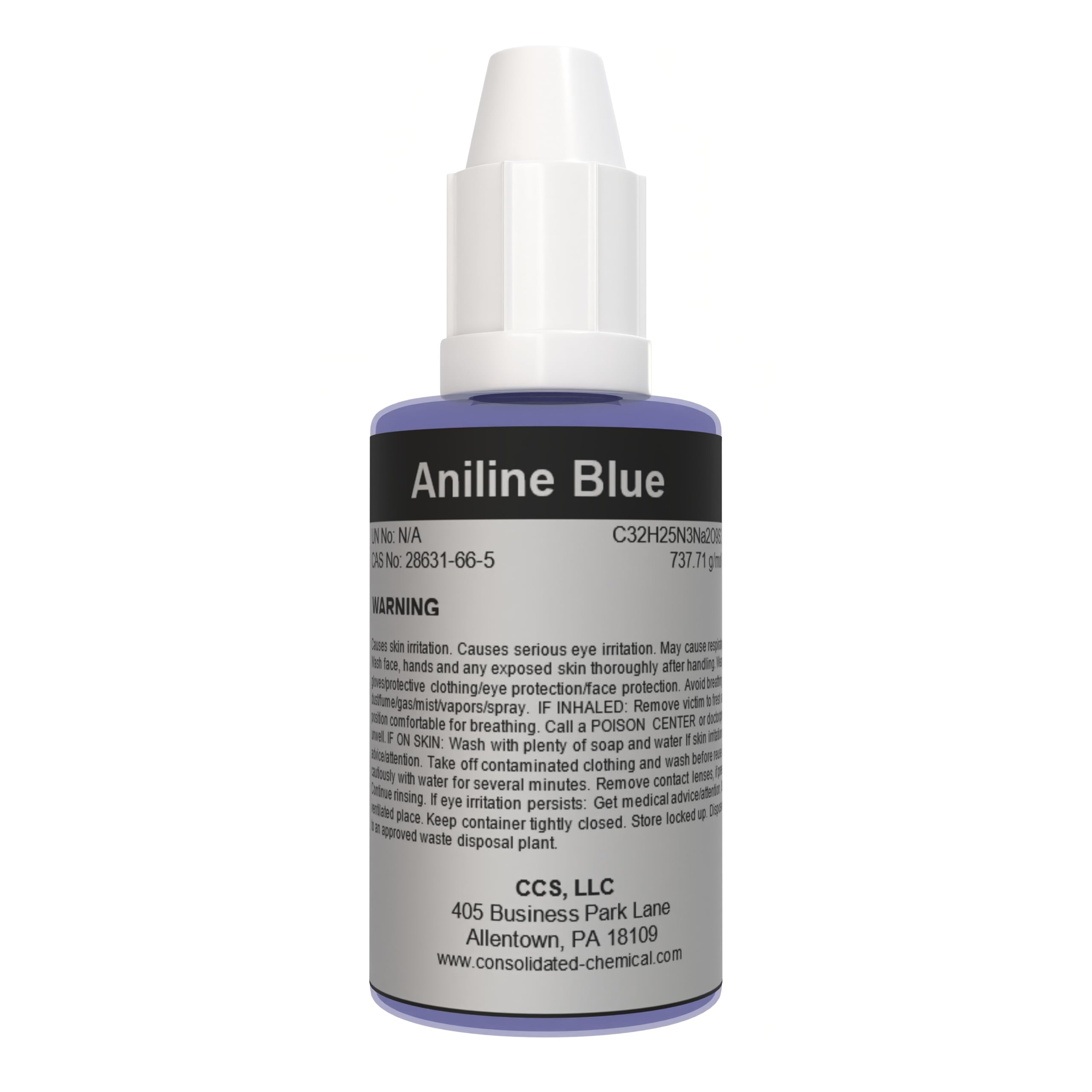 Aniline Blue Stain 1oz (30ml) Dropper Bottle