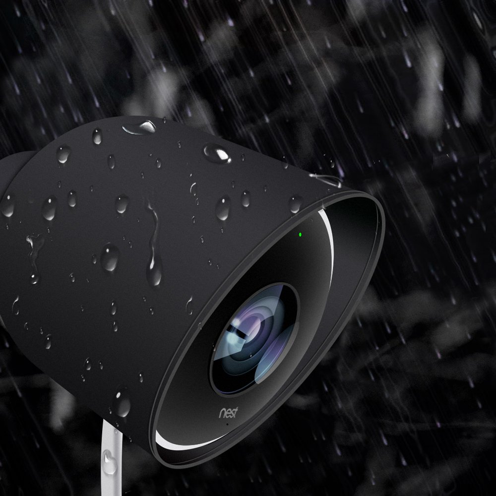 Nest Cam - Fundas De Silicona Para Cámaras De Seguridad Al Aire Libre Nest Cam, Duraderas Y Resistentes A La Intemperie, Funda Para Cámaras Nido Para Exteriores (paquete De 2, Marrón