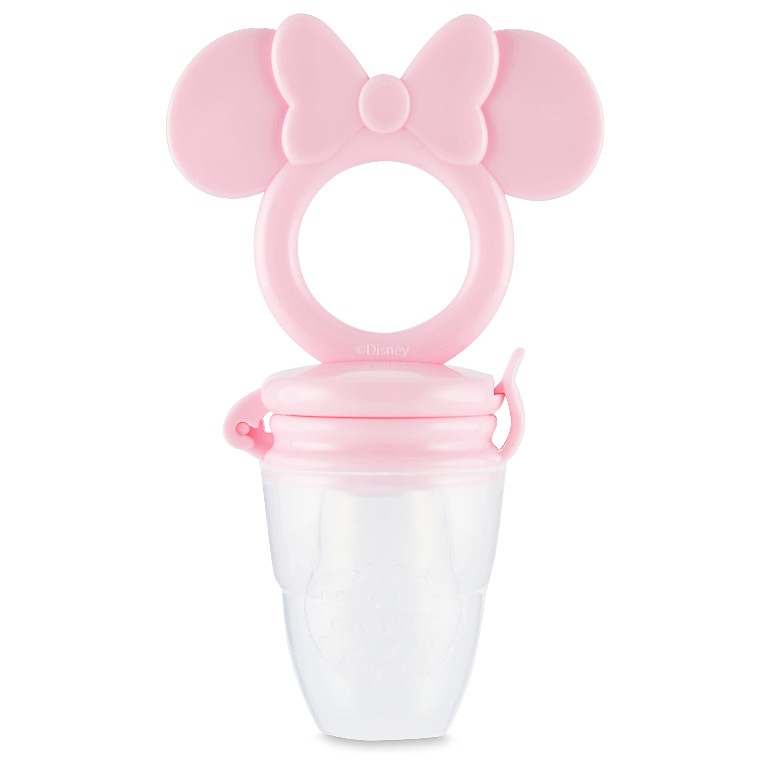 Disney Mickey und Minnie Beißring mit Fruchtfutterstation - Sicheres und langlebiges Design zur Beruhigung der Zahnungsschmerzen Ihres Babys