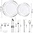 WELLIFE 210 Piece Silver Plastic Dinnerware Set for 30 Guests, Plastic Plates for Party, Include: 30 Dinner Plates, 30 Dessert Plates, 30 Pre Rolled Napkins with Silver Silverware and 30 Silver Cups