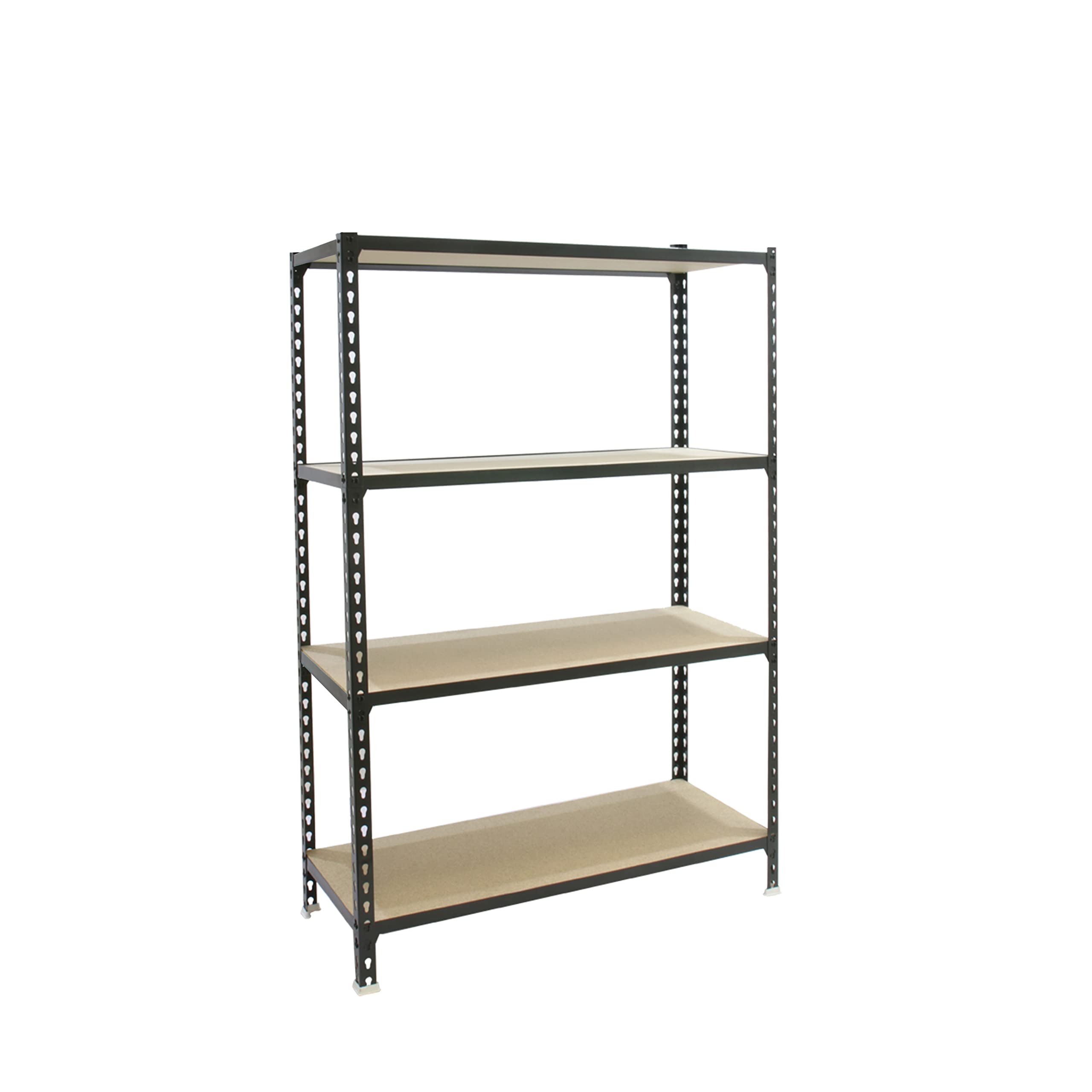 PROREGAL Schwerlastregal MULI – HxBxT 150x110x30cm, 4 Fachböden, 200kg pro Ebene, Anthrazit