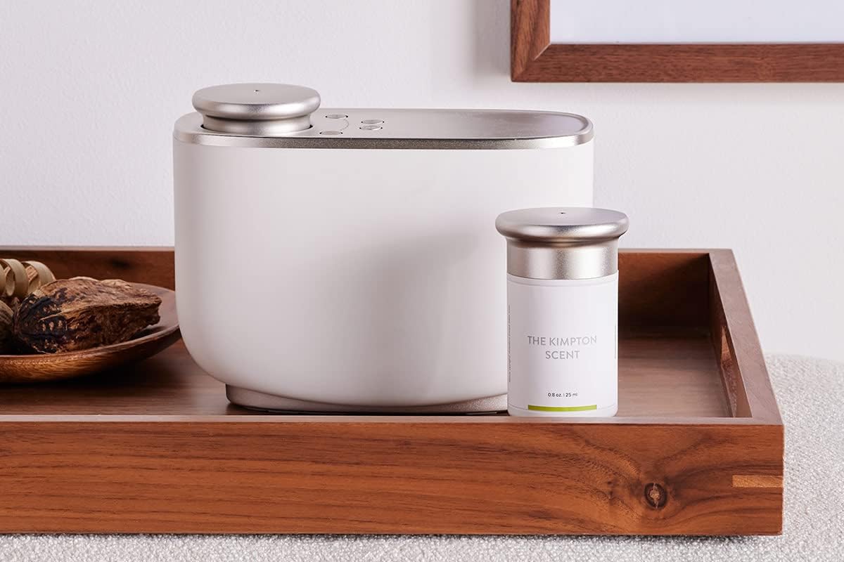 Kimpton Room Diffuser and Scent Cartridge - Signature Kimpton Scent with Fragrance Notes of Citrus, Green Tea, and Musk