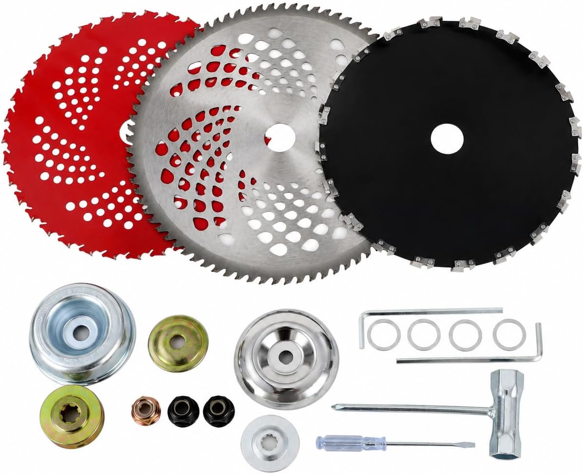 Cuchilla de desbrozadora de acero de aleación para desbrozadora de combustible Milwaukee M18 2023-2026, cabezal de corte de eje de 25,4 mm, accesorio de hoja de sierra 20T/40T/60T, desmalezador